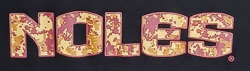 Syntrel Florida State Seminoles T-Shirt Mens M Black FSU Veterans Camo Noles Tee